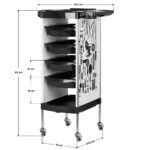 Gabbiano X11-9 Friseurassistent/in mit Grafikdesign Weiß – Bild 7