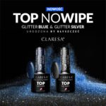 CLARESA Top No Wipe 5g Glitzer Silber – Bild 2