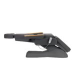 Sillon Lux 273b elektrischer Kosmetikstuhl, 3 Motoren, grau, auf grauem Gestell – Bild 4