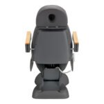 Sillon Lux 273b elektrischer Kosmetikstuhl, 3 Motoren, grau, auf grauem Gestell – Bild 7