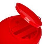 Medizinischer Abfallbehälter 2 l rot – Bild 2