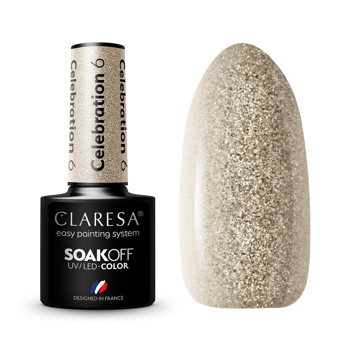 144734_01_0407 CLARESA Hybrid-Nagellack CELEBRATION 6 - 5 g – Bild 1