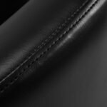 Gabbiano Malaga Friseurstuhl, schwarz mit goldenem Fuß. – Bild 7