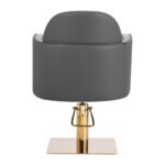 Grauer Friseurstuhl von Gabbiano Malaga mit goldenem Gestell? – Bild 4