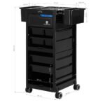 Gabbiano 68UV Friseurassistent mit UV-Sterilisator, Schwarz – Bild 16