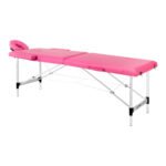 Klappbarer Massagetisch aus Aluminium Comfort Activ Fizjo, 2-teilig, rosa
