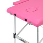 Klappbarer Massagetisch aus Aluminium Comfort Activ Fizjo, 2-teilig, rosa – Bild 5