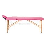 Komfort Activ Fizjo 2-teiliger rosa Klappmassagetisch aus Holz – Bild 2