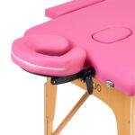 Komfort Activ Fizjo 2-teiliger rosa Klappmassagetisch aus Holz – Bild 4