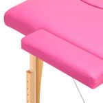 Komfort Activ Fizjo 2-teiliger rosa Klappmassagetisch aus Holz – Bild 6
