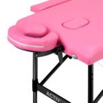 Klappbarer Massagetisch aus Aluminium, Komfort Activ Fizjo, 2-teilig, rosa-schwarz – Bild 4