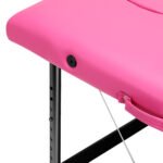 Klappbarer Massagetisch aus Aluminium, Komfort Activ Fizjo, 2-teilig, rosa-schwarz – Bild 6