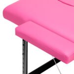 Klappbarer Massagetisch aus Aluminium, Komfort Activ Fizjo, 2-teilig, rosa-schwarz – Bild 7