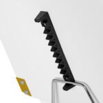 Kosmetikstuhl 557G mit Tabletts, gold und weiß – Bild 10