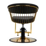 Schwarzer Friseurstuhl von Gabbiano Lille mit goldenem Gestell? – Bild 4