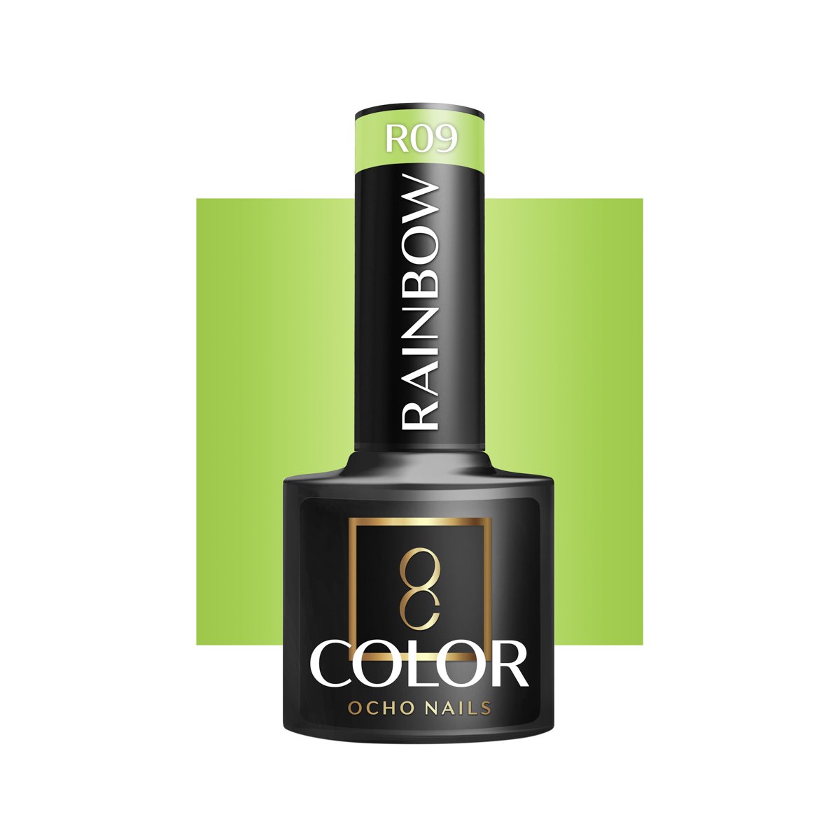Blank nail polish bottle for mockup design and branding presenta OCHO NAILS Rainbow Hybrid-Nagellack R09 -5 g – Bild 1