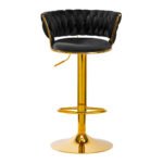 4Rico Barhocker QS-B313a, Samt schwarz – Bild 3