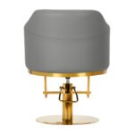 Grauer Friseurstuhl von Gabbiano Burgos mit goldenem Gestell? – Bild 4