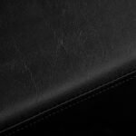 Gabbiano Genua Friseurstuhl, schwarz, mit goldenem Fuß – Bild 8