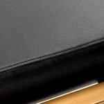 Schwarzer Friseurstuhl von Gabbiano Porto mit goldenem Fuß – Bild 5