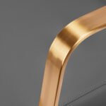 Grauer Friseurstuhl von Gabbiano Porto mit goldenem Fuß? – Bild 5