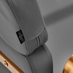 Grauer Friseurstuhl von Gabbiano Porto mit goldenem Fuß? – Bild 7