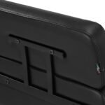 Gabbiano Porto Friseurstuhl, schwarz, mit schwarzem Gestell – Bild 9