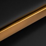 Gabbiano Toledo Haarwaschstation in Schwarz und Gold mit schwarzer Schüssel. – Bild 6