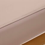 Gabbiano Porto Friseurstuhl in Beige mit goldenem Fuß – Bild 6