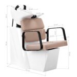 Gabbiano Porto Friseurwaschstation schwarz und beige – Bild 12