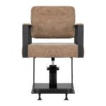 Gabbiano Modena Friseurstuhl „Altes Leder“ Braun – Bild 3