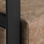 Gabbiano Modena Friseurstuhl „Altes Leder“ Braun – Bild 6