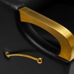 Gabbiano C019G Friseurwaschstation in Schwarz und Gold – Bild 9