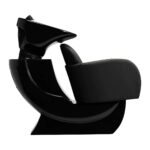 Gabbiano Malaga Friseurwaschstation schwarz und gold – Bild 4