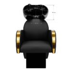 Gabbiano Malaga Friseurwaschstation schwarz und gold – Bild 10