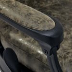 Gabbiano Präsident „Old Leather“ grüner Friseurstuhl – Bild 6