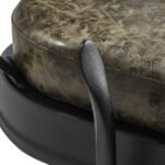 Gabbiano Präsident „Old Leather“ grüner Friseurstuhl – Bild 8