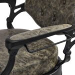 Gabbiano Präsident „Old Leather“ grüner Friseurstuhl – Bild 16