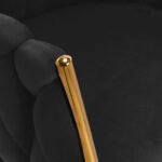 4Rico Stuhl QS-GW06G Samt schwarz – Bild 5