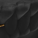 4Rico QS-GW01G Drehsessel, Samt, schwarz – Bild 7