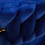 4Rico QS-GW01G Drehsessel, marineblauer Samt – Bild 7