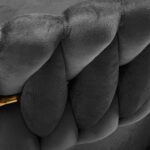 4Rico QS-GW01G Drehsessel, Samtgrau – Bild 7