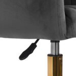 4Rico QS-OF212G Samtgrauer Drehstuhl – Bild 8