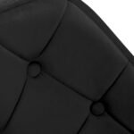 4Rico QS-BL14G Drehsessel, Samt, schwarz – Bild 5