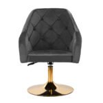 4Rico Drehsessel QS-BL14G Samtgrau – Bild 2