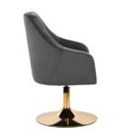 4Rico Drehsessel QS-BL14G Samtgrau – Bild 3