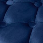 4Rico QS-OF213G Drehsessel, marineblauer Samt – Bild 6