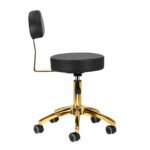Kosmetikhocker AM-304G gold schwarz – Bild 2