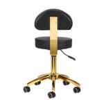 Kosmetikhocker AM-304G gold schwarz – Bild 4