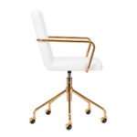 Kosmetikstuhl QS-OF211G gold weiß – Bild 3
